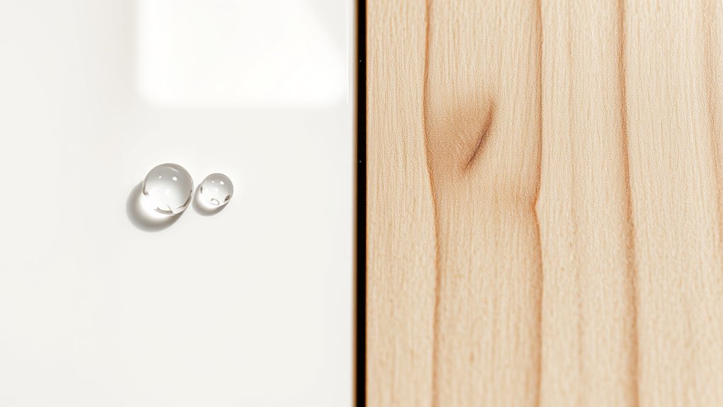 water droplet surface test