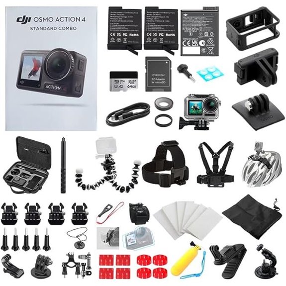 DJI Osmo Action 4 Waterproof Camera Kit with Extras
