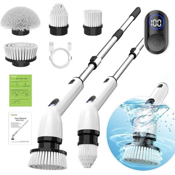 waterproof electric spin scrubber