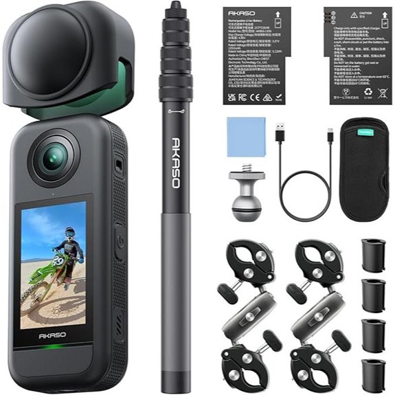 AKASO 360 Weatherproof Action Camera with AI Tracking