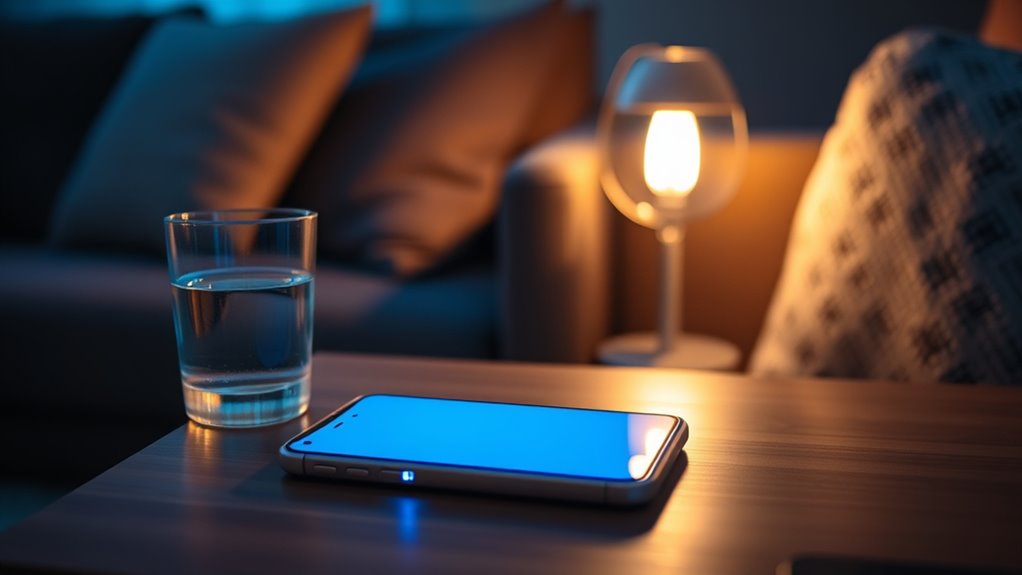 wind down with warm lighting