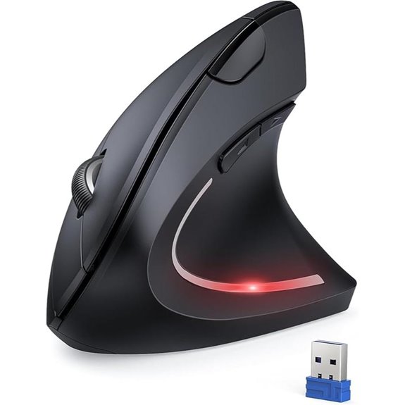 TECKNET 2.4G Ergonomic Vertical Wireless Mouse
