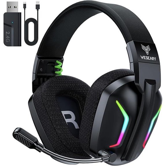 Wireless Gaming Headsets with Noise Canceling Microphone