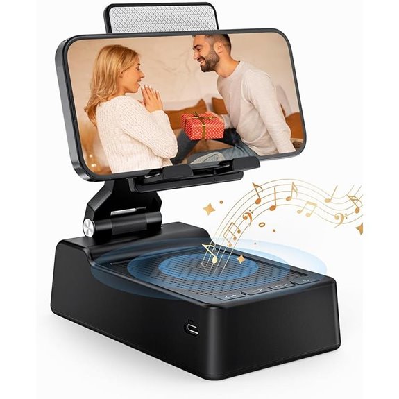 Bluetooth Phone Stand with Built-in Speaker