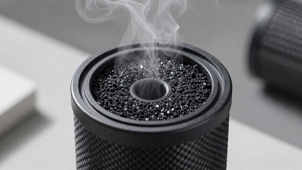 carbon filters absorb odors effectively