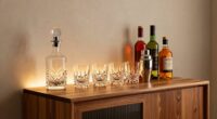 compact home bar arrangement