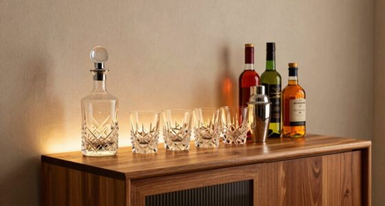 compact home bar arrangement