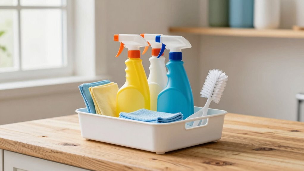 eco friendly organized cleaning supplies