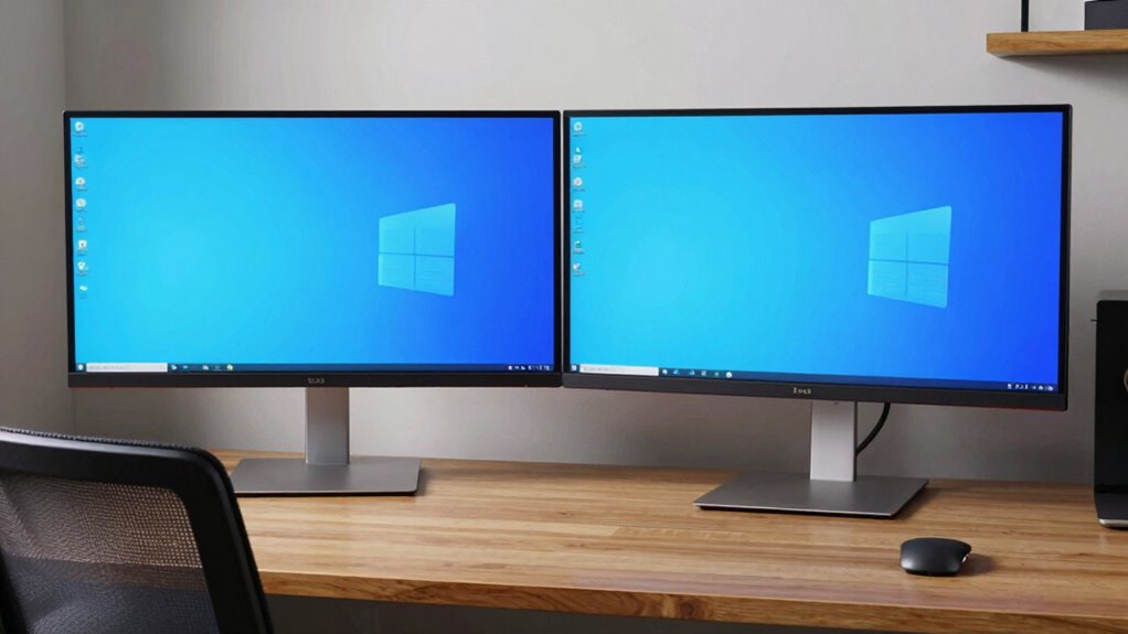 ergonomic organized dual workspace
