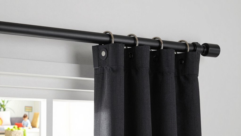 family friendly blackout curtain rods