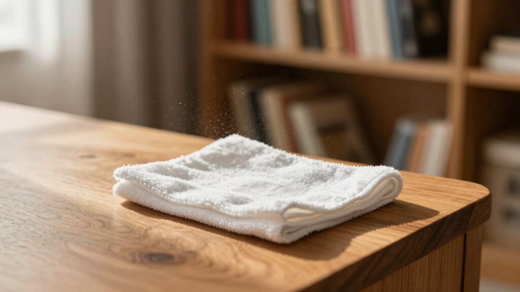 minimize dust without excess cleaning