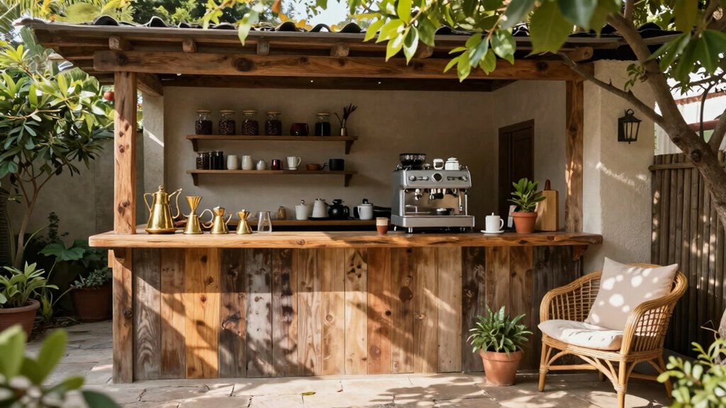 outdoor coffee bar essentials and setup