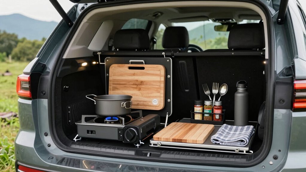 portable car camping kitchen