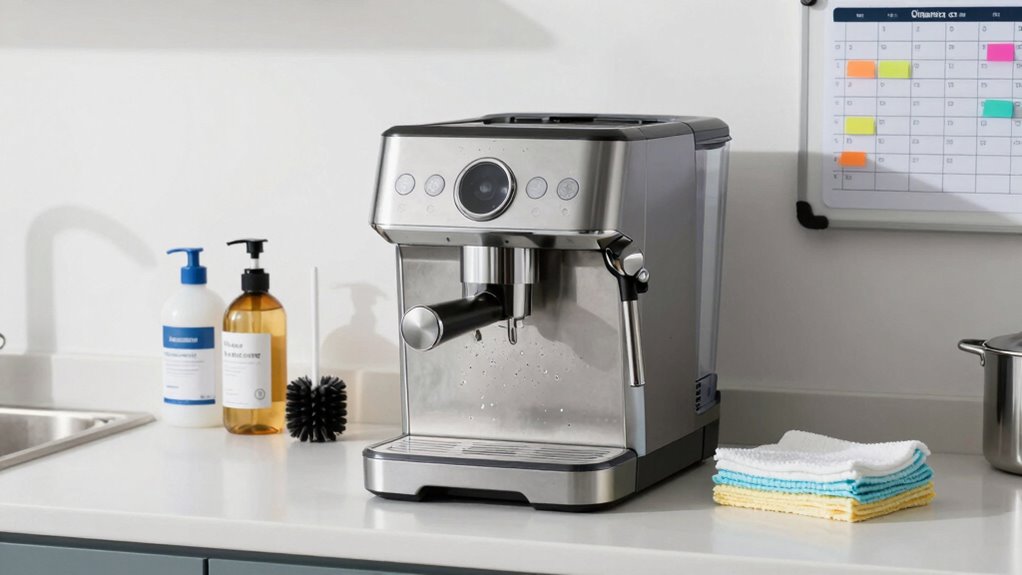 regular coffee machine cleaning