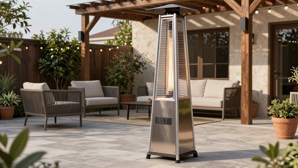 safe patio heater placement