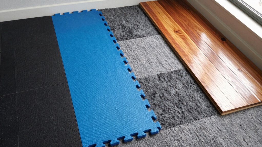 various home gym flooring