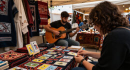 Tarot Readings, Embroidery And Live Music Alongside The Racks At This Vintage Market